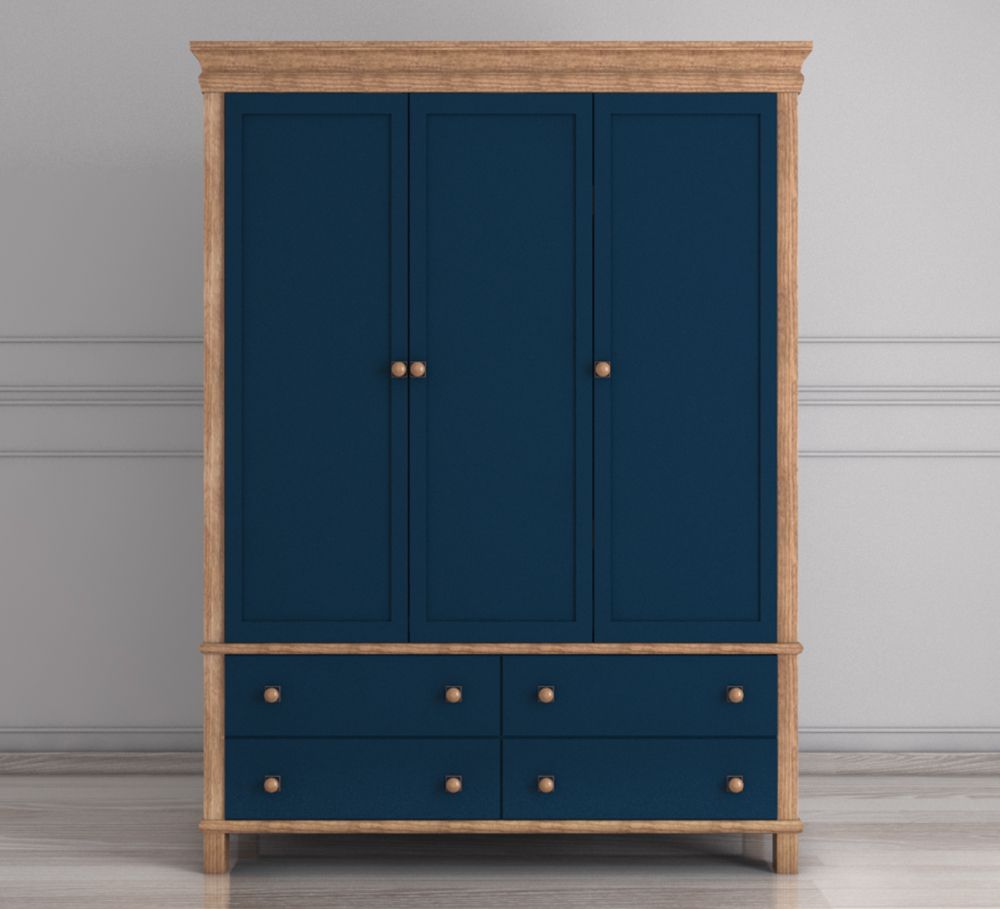 Шкаф трехстворчатый "Jules Verne" из березы и ясеня