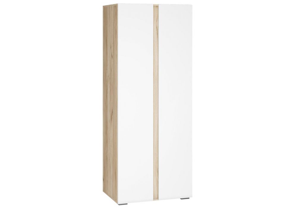 Шкафы Алетра ШК-800 дуб крафт серый - глянец белый