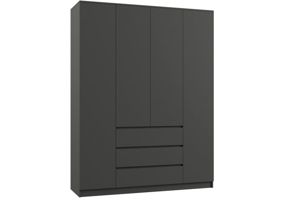 Шкафы Мадера ЛДСП графит новый