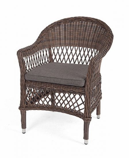 "Сицилия" плетеный стул из искусственного ротанга, цвет графит
