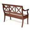 Скамейка ALBIZZI (Альбицци) дерево гевея-мдф, 108х57х89 см, dark walnut - 12