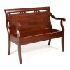 Скамейка ALBIZZI (Альбицци) дерево гевея-мдф, 108х57х89 см, dark walnut - 15