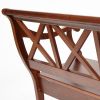 Скамейка ALBIZZI (Альбицци) дерево гевея-мдф, 108х57х89 см, dark walnut - 4