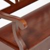 Скамейка ALBIZZI (Альбицци) дерево гевея-мдф, 108х57х89 см, dark walnut - 9