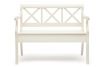 Скамейка ALBIZZI (Альбицци) дерево гевея-мдф, 108х57х89 см, pure white (402) - 13