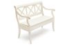 Скамейка ALBIZZI (Альбицци) дерево гевея-мдф, 108х57х89 см, pure white (402) - 4