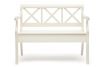 Скамейка ALBIZZI (Альбицци) дерево гевея-мдф, 108х57х89 см, pure white (402) - 8