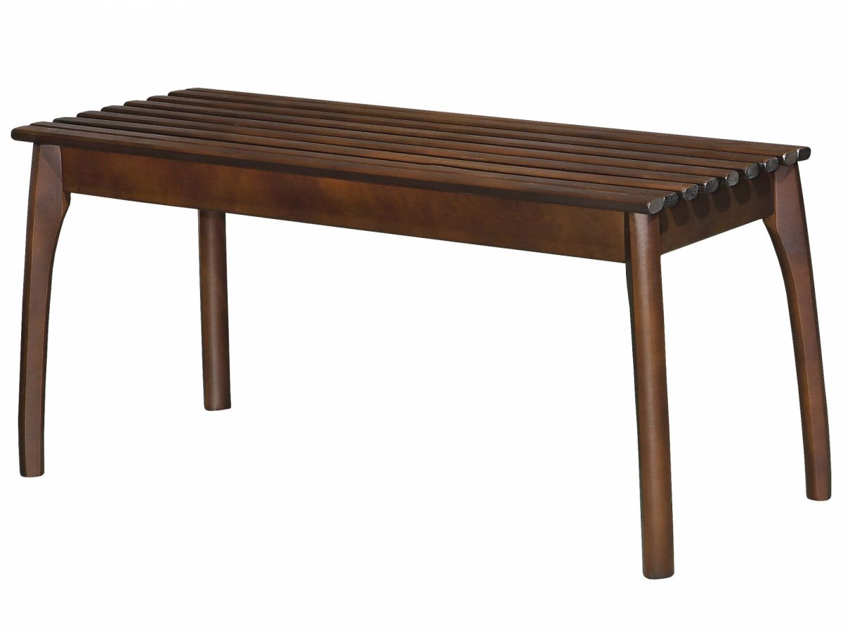 Скамья для прихожей массив, каркас орех