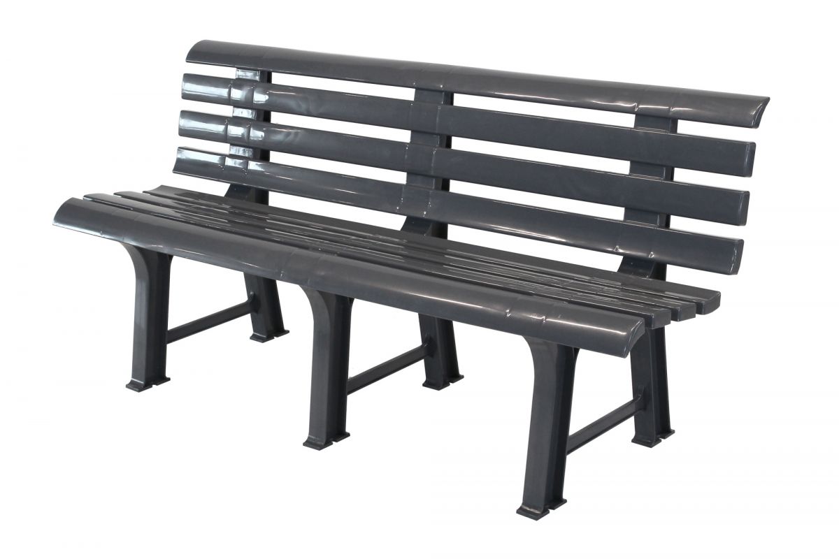 Скамья пластиковая арт.СКП-МТ010 (антрацит)