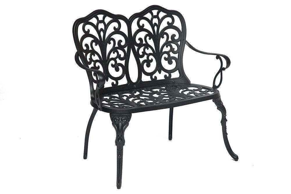 Скамья Secret De Maison Symphonie сплав металла-алюминий, 95х56х92см, черный