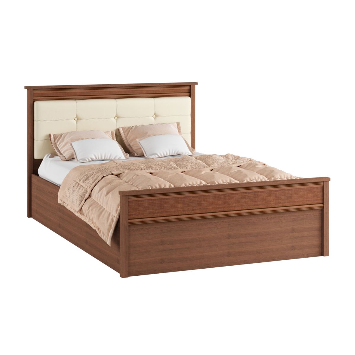 Спальня "Ливорно" Корпус кровати 1,4 м ЛКР-1 (1,4) орех донской