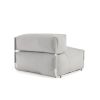 Square пуф квадратный со спинкой 101 x 101 см, светло-серый, для садового модульного дивана - 11