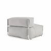 Square пуф квадратный со спинкой 101 x 101 см, светло-серый, для садового модульного дивана - 12