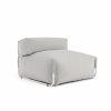 Square пуф квадратный со спинкой 101 x 101 см, светло-серый, для садового модульного дивана - 9
