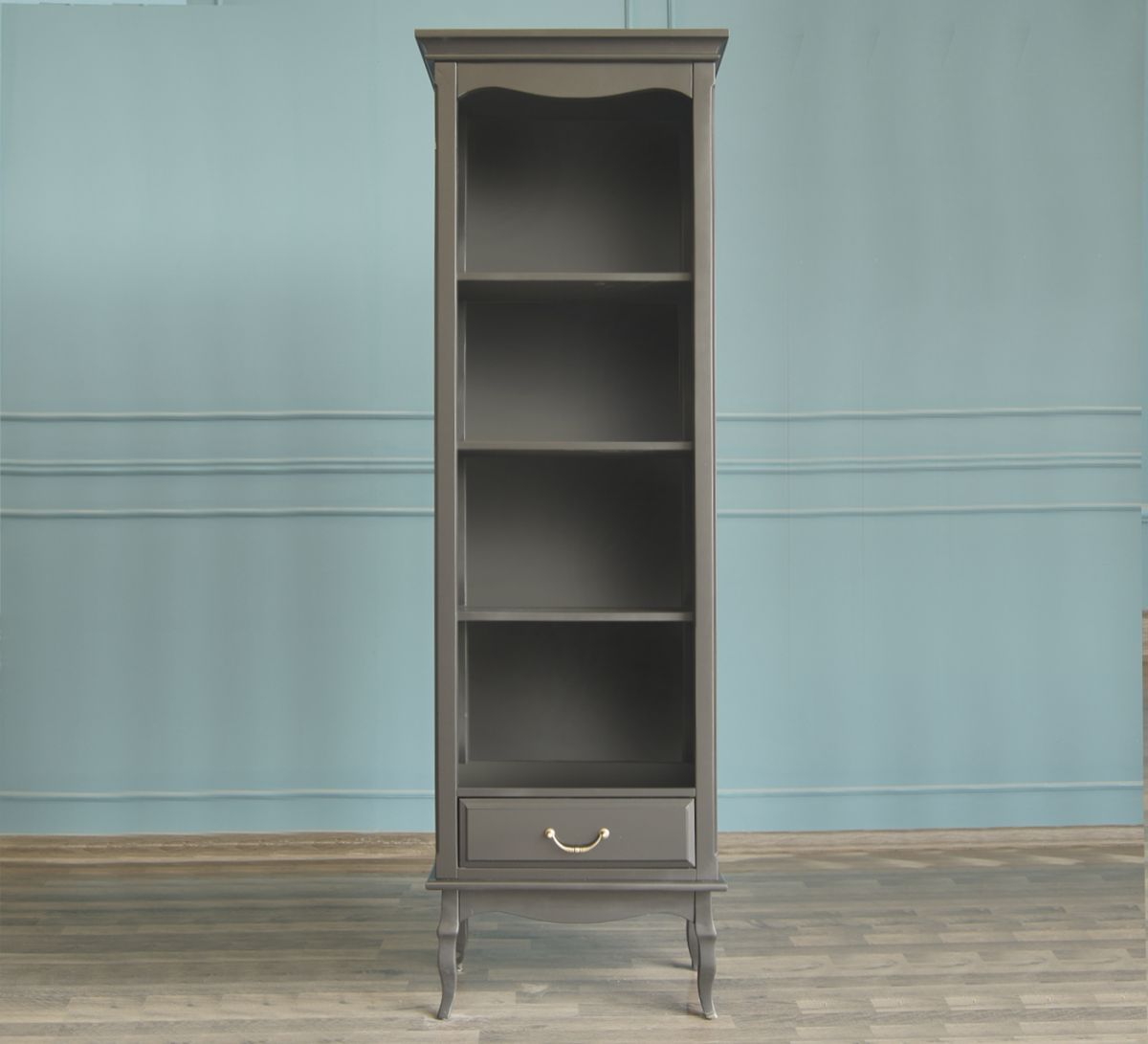 Стеллаж "Leontina Black" узкий