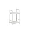 Стеллаж Leset Стилвуд 12 узкий, 2 полки, Белый Белый - 4