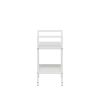 Стеллаж Leset Стилвуд 12 узкий, 2 полки, Белый Белый - 5