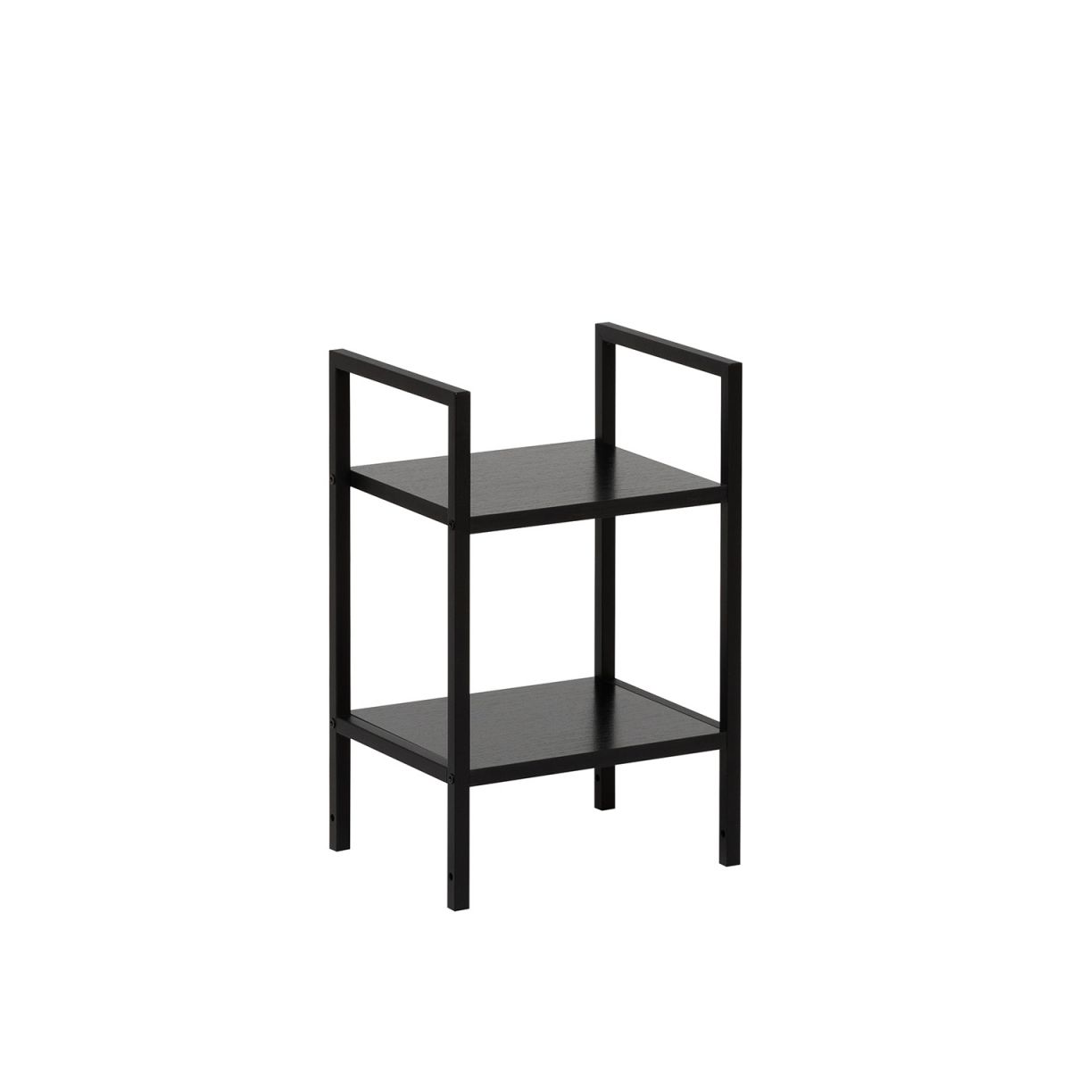 Стеллаж Leset Стилвуд 12 узкий, 2 полки, Чёрный Чёрный