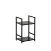 Стеллаж Leset Стилвуд 12 узкий, 2 полки, Чёрный Чёрный - 4