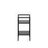 Стеллаж Leset Стилвуд 12 узкий, 2 полки, Чёрный Чёрный - 5