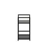 Стеллаж Leset Стилвуд 12 узкий, 2 полки, Чёрный Чёрный - 6