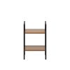 Стеллаж Leset Стилвуд 12 узкий, 2 полки, Чёрный Орех лион светлый - 3