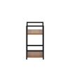 Стеллаж Leset Стилвуд 12 узкий, 2 полки, Чёрный Орех лион светлый - 6