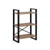 Стеллаж Leset Стилвуд 123, Чёрный Дуб крафт золотой - 4
