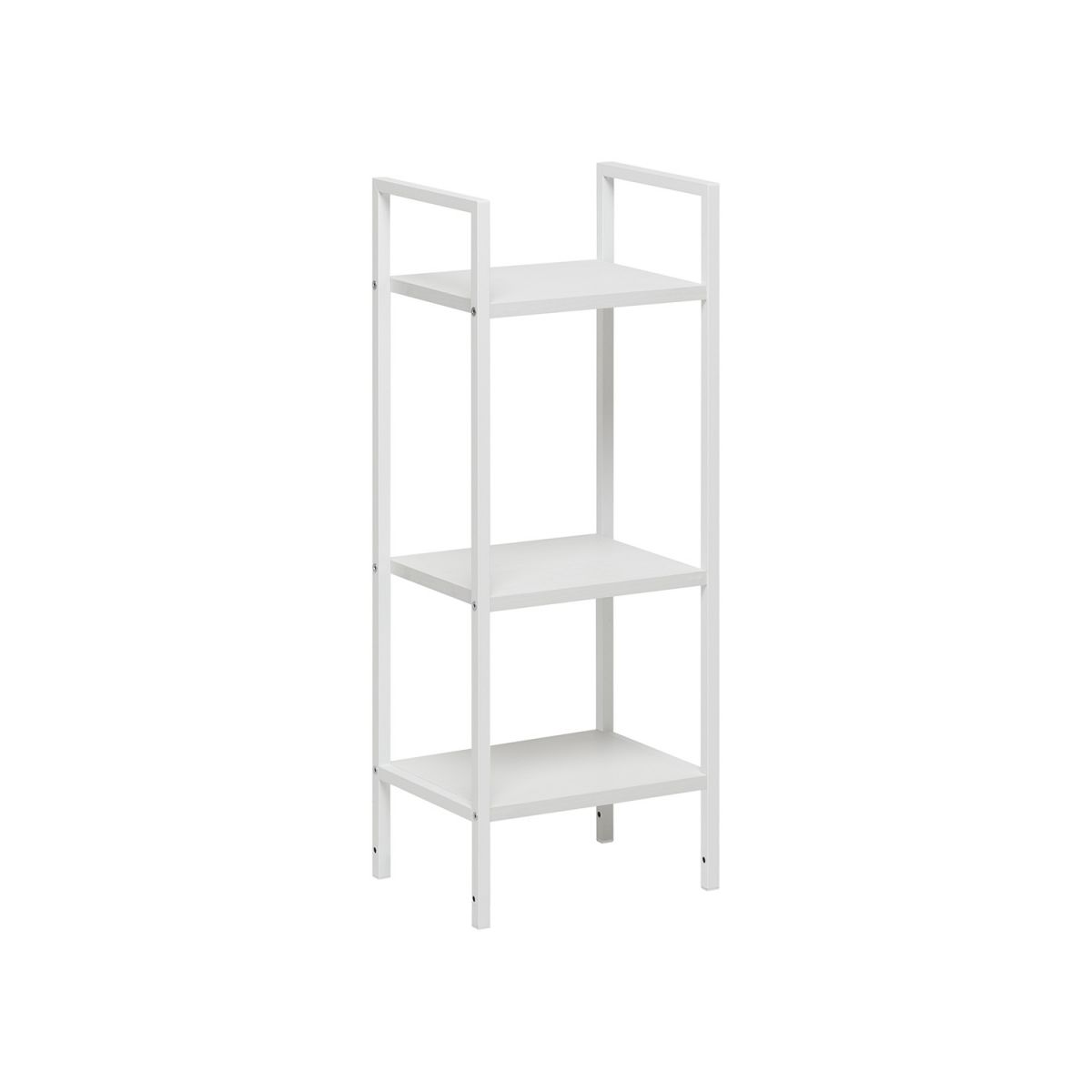 Стеллаж Leset Стилвуд 13 узкий, 3 полки, Белый Белый