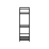 Стеллаж Leset Стилвуд 13 узкий, 3 полки, Чёрный Чёрный - 6