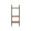 Стеллаж Leset Стилвуд 13 узкий, 3 полки, Чёрный Дуб крафт золотой - 3