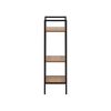 Стеллаж Leset Стилвуд 13 узкий, 3 полки, Чёрный Орех лион светлый - 5