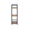 Стеллаж Leset Стилвуд 13 узкий, 3 полки, Чёрный Орех лион светлый - 6