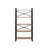 Стеллаж Leset Стилвуд 135, Чёрный Дуб крафт золотой - 2