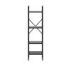 Стеллаж Leset Стилвуд 14 узкий, 4 полки, Чёрный Чёрный - 2