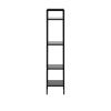 Стеллаж Leset Стилвуд 14 узкий, 4 полки, Чёрный Чёрный - 4