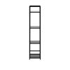 Стеллаж Leset Стилвуд 14 узкий, 4 полки, Чёрный Чёрный - 5