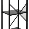 Стеллаж Leset Стилвуд 14 узкий, 4 полки, Чёрный Чёрный - 7