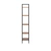 Стеллаж Leset Стилвуд 15 узкий, 5 полок, Чёрный Орех лион светлый - 4