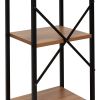 Стеллаж Leset Стилвуд 15 узкий, 5 полок, Чёрный Орех лион светлый - 7