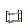 Стеллаж Leset Стилвуд 22 широкий, 2 полки, Чёрный Дуб крафт золотой - 4