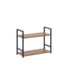 Стеллаж Leset Стилвуд 22 широкий, 2 полки, Чёрный Орех лион светлый - 4