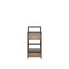 Стеллаж Leset Стилвуд 22 широкий, 2 полки, Чёрный Орех лион светлый - 6