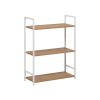 Стеллаж Leset Стилвуд 23 широкий, 3 полки, Белый Дуб крафт золотой - 4