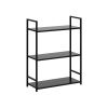 Стеллаж Leset Стилвуд 23 широкий, 3 полки, Чёрный Чёрный - 4