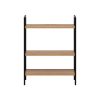 Стеллаж Leset Стилвуд 23 широкий, 3 полки, Чёрный Дуб крафт золотой - 3