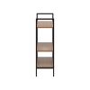 Стеллаж Leset Стилвуд 23 широкий, 3 полки, Чёрный Орех лион светлый - 5