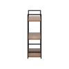 Стеллаж Leset Стилвуд 23 широкий, 3 полки, Чёрный Орех лион светлый - 6
