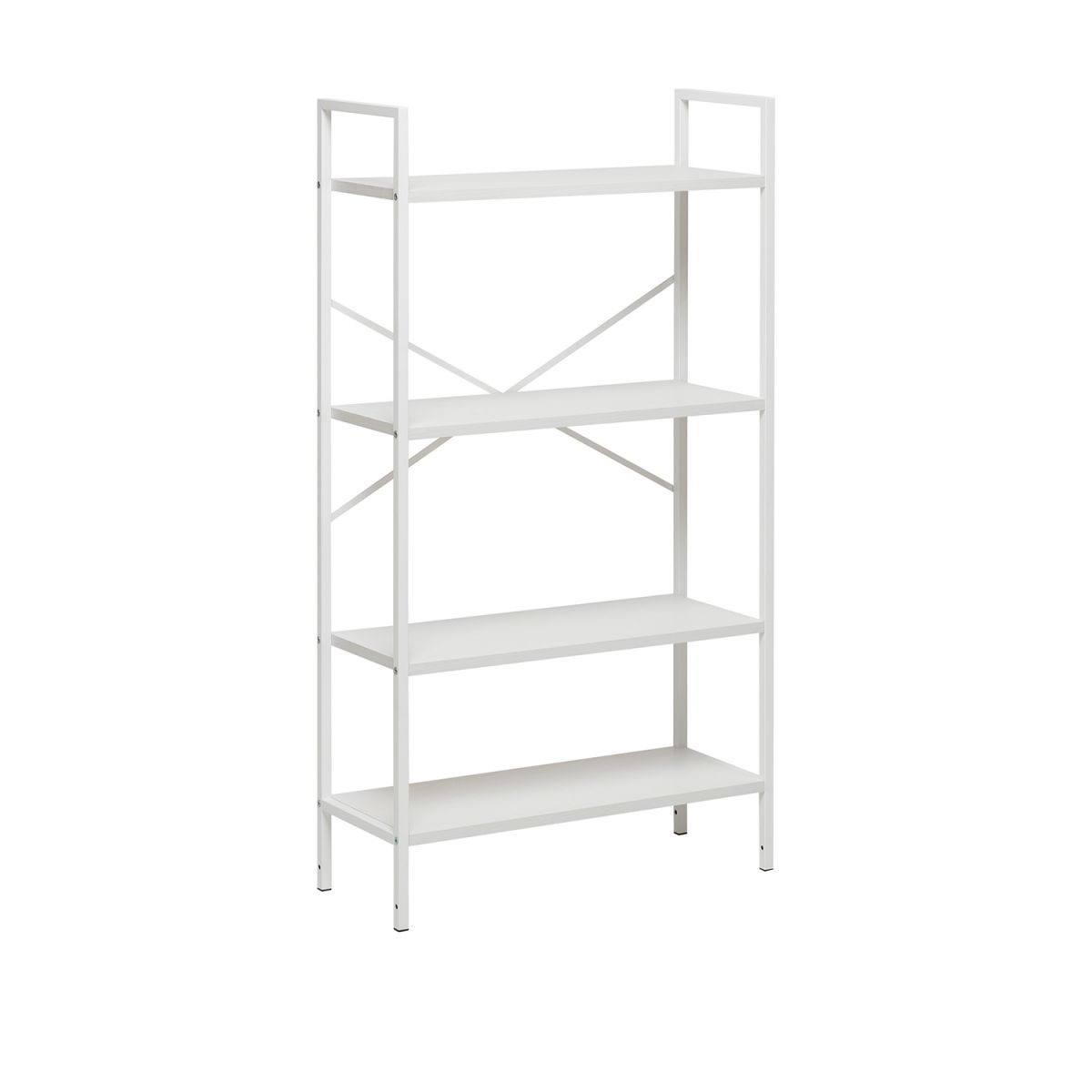 Стеллаж Leset Стилвуд 24 широкий, 4 полки, Белый Белый