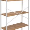 Стеллаж Leset Стилвуд 24 широкий, 4 полки, Белый Дуб крафт золотой - 7